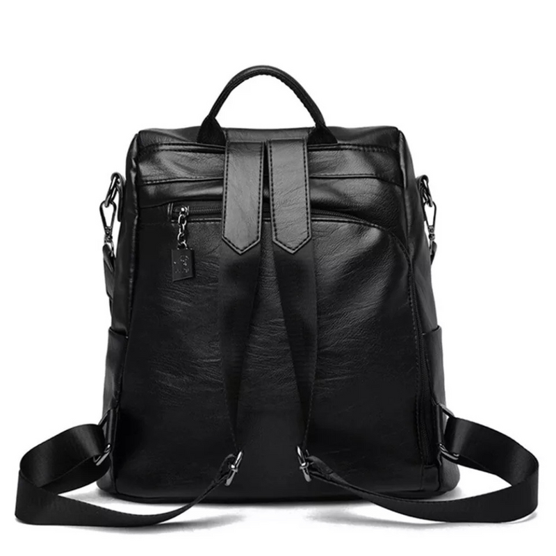 2 in 1  Leather Backpack & Shoulder Bag