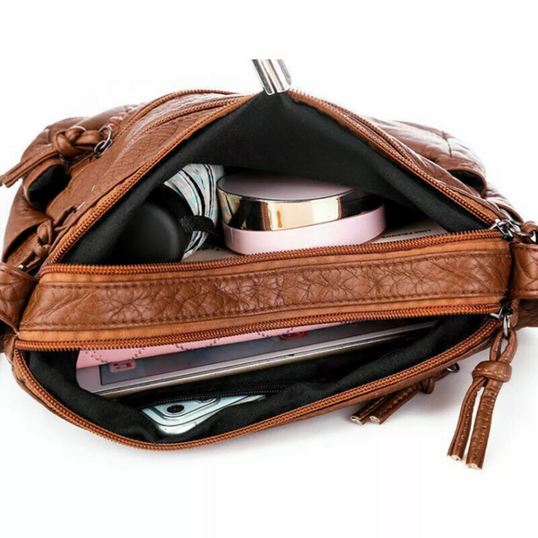 Vegan Leather Crossbody Bag