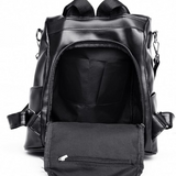 2 in 1  Leather Backpack & Shoulder Bag