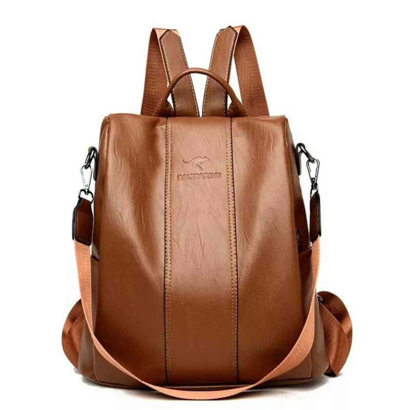 2 in 1  Leather Backpack & Shoulder Bag