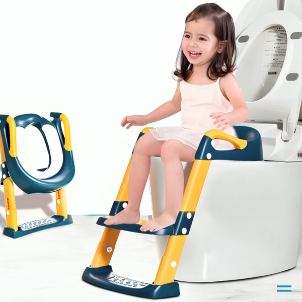 Potty Training Toilet With Step Stool Ladder & Soft Seat