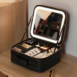 LED  Mirror &  Travel Cosmetic Case