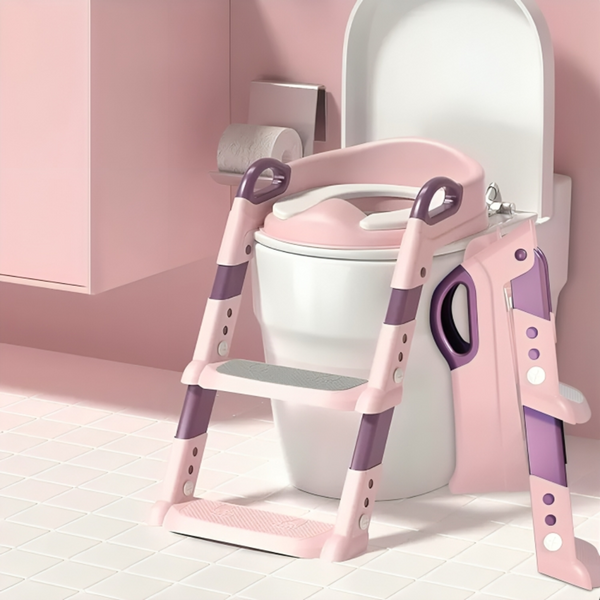 Potty Training Toilet With Step Stool Ladder & Soft Seat